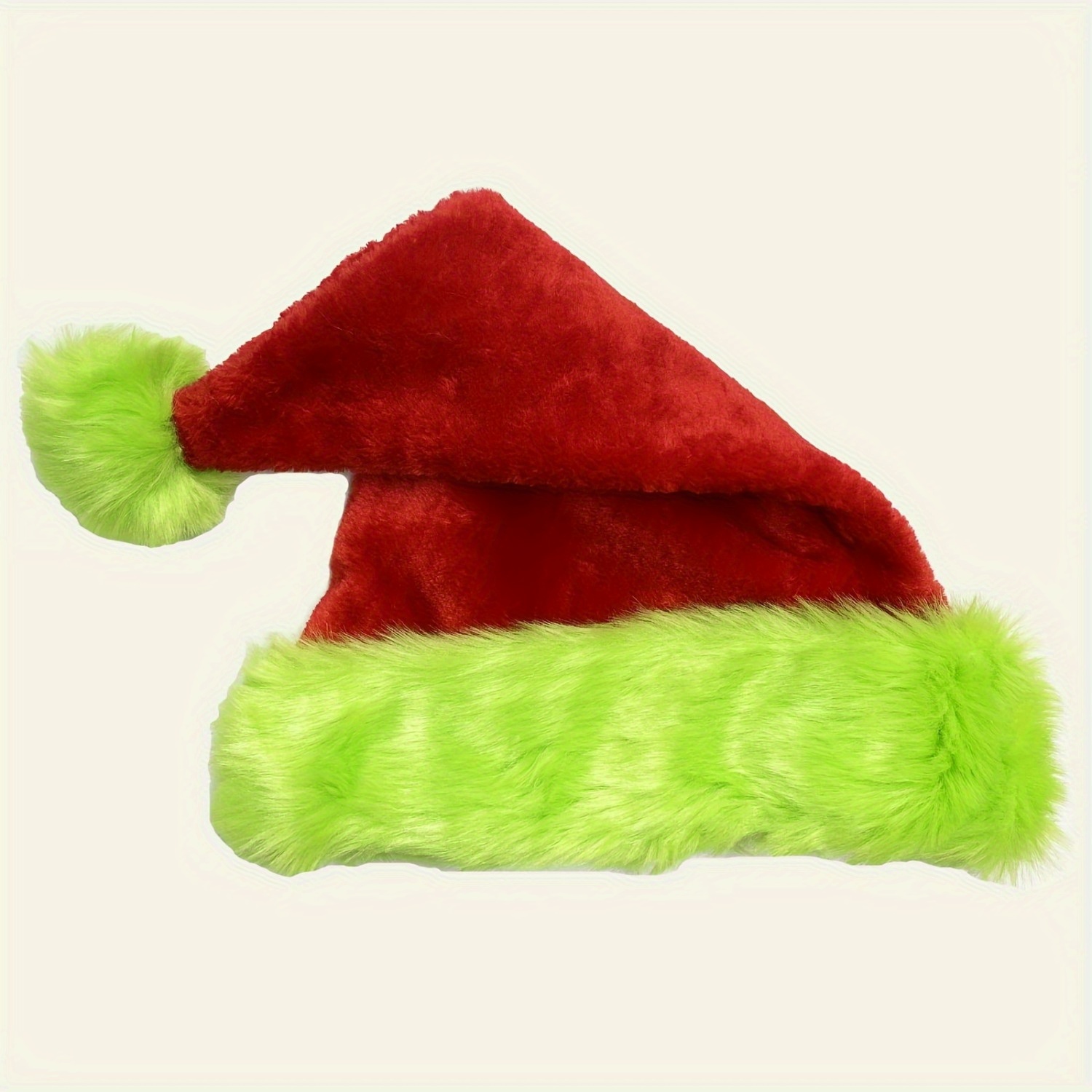 Fluorescent Green Edge Red San - Santa Hat Plush 评论和价格