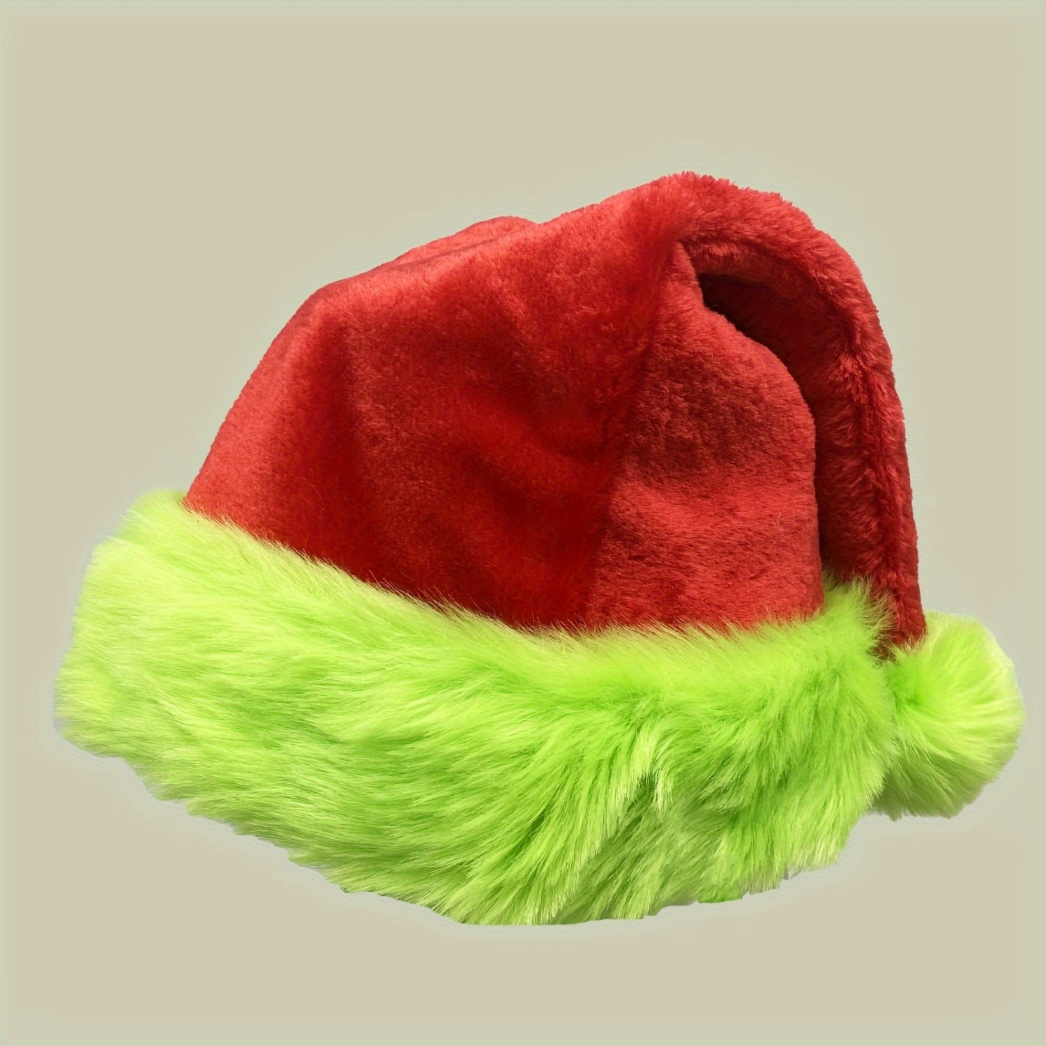 Fluorescent Green Edge Red San - Santa Hat Plush 评论和价格