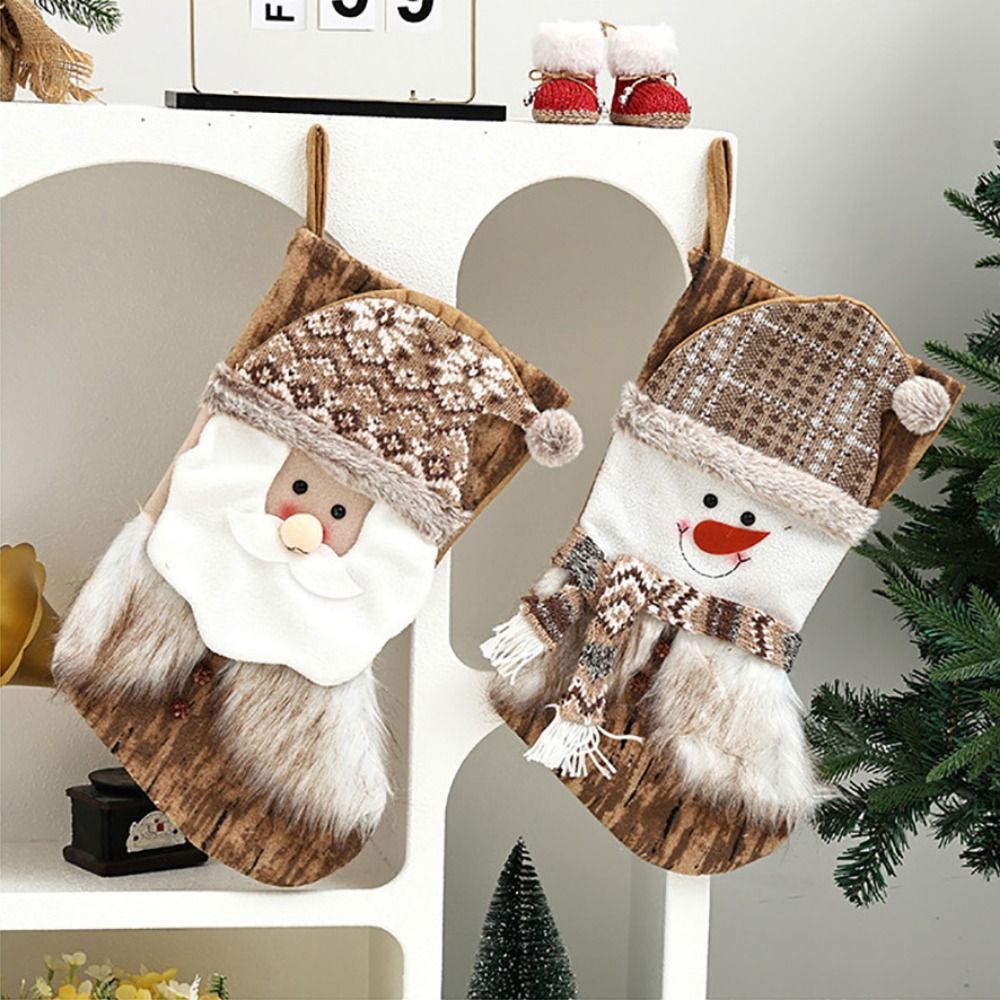 Cartoon Christmas Stockings Sa - Christmas Stocking Hanging 评论和价格