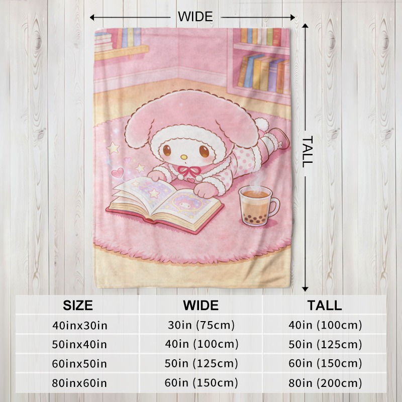 Sanrio Blanket Cozy Pink Flann - Christmas Throw Blanket 评论和价格