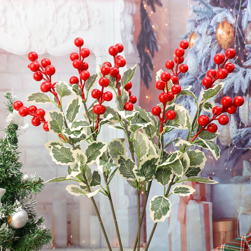 45cm Simulated Red Berry Plant - Christmas Wreath Fake 评论和价格