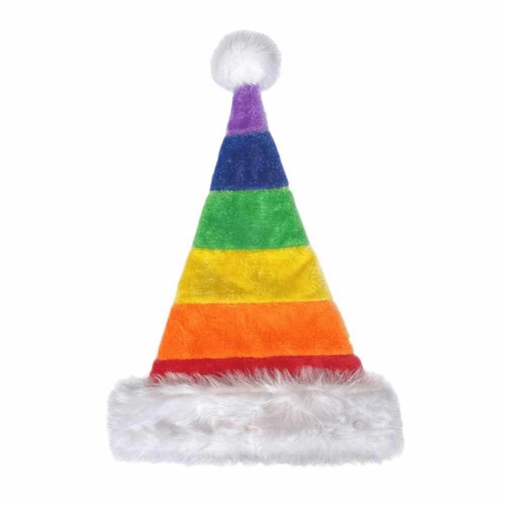 Simple Stripe Plush Christmas  - Santa Hat Plush 评论和价格