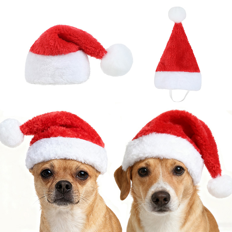 Christmas Pet Santa Hat Red Pl - Santa Hat Plush 评论和价格