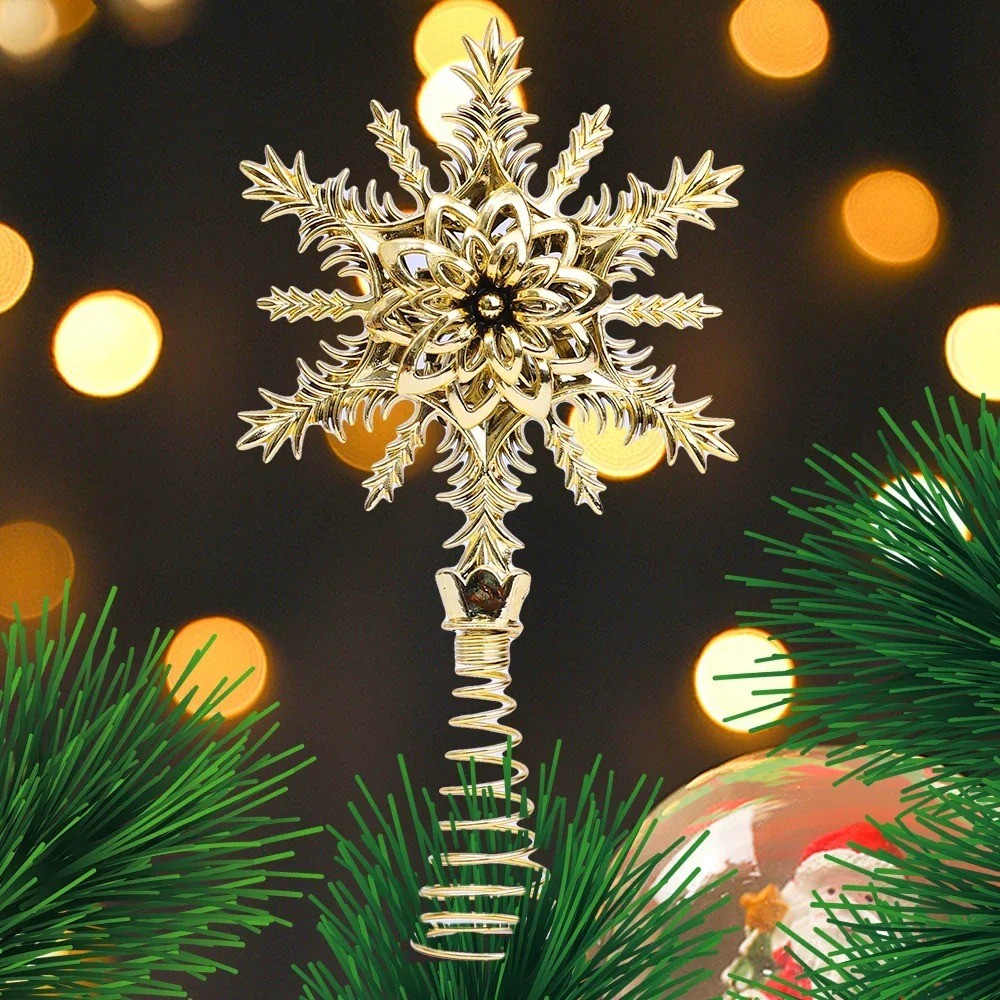 Gold Christmas Tree Topper Dec - Star Tree Topper 评论和价格