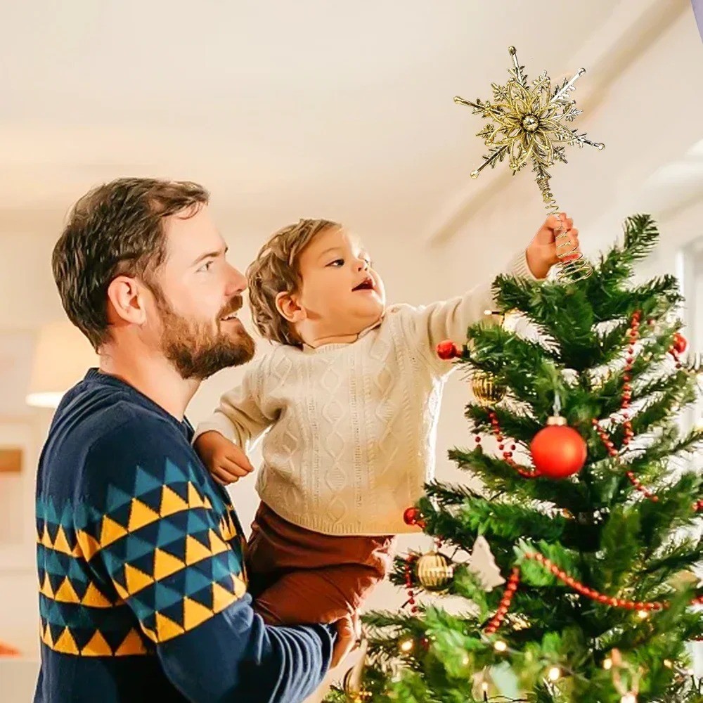Gold Christmas Tree Topper Dec - Star Tree Topper 评论和价格