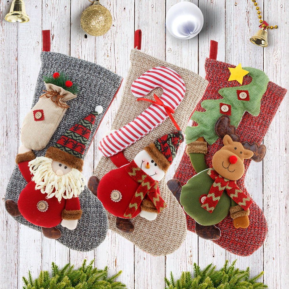 Christmas Stockings Sock Decor - Christmas Stocking Hanging 评论和价格
