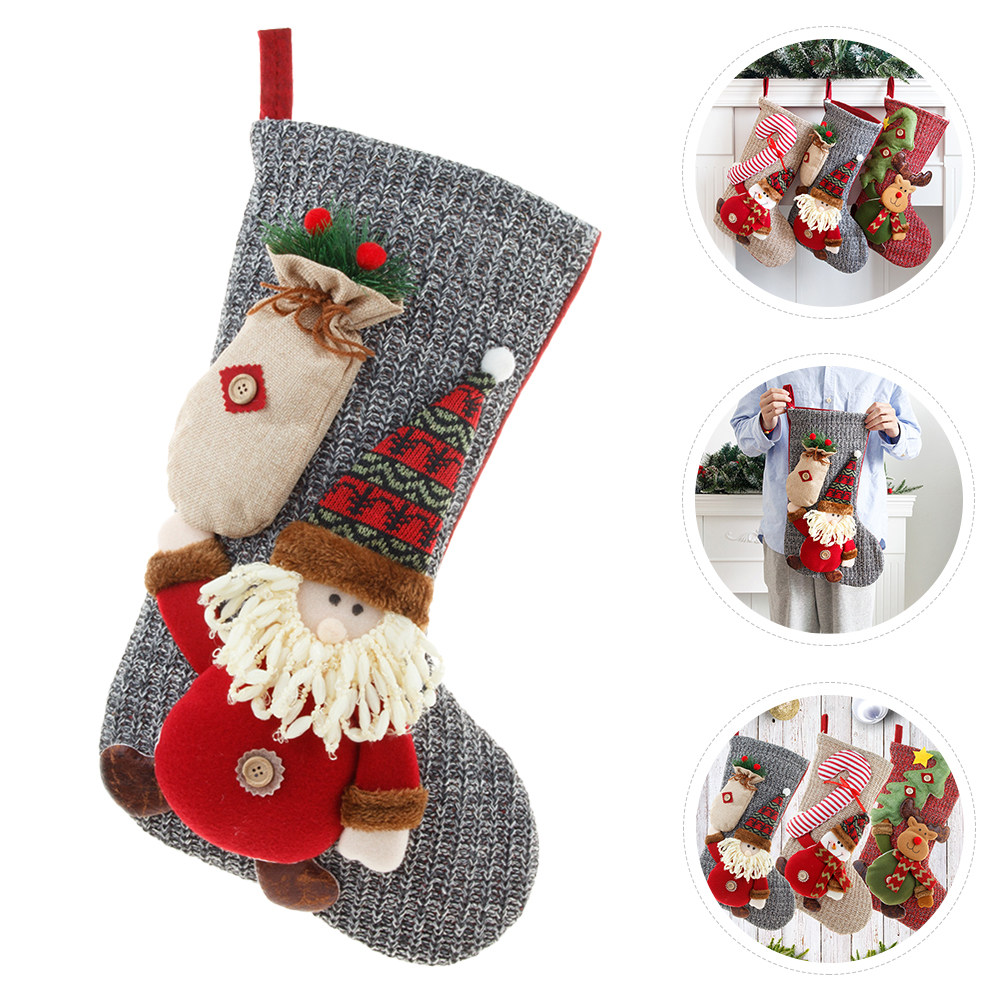Christmas Stockings Sock Decor - Christmas Stocking Hanging 评论和价格