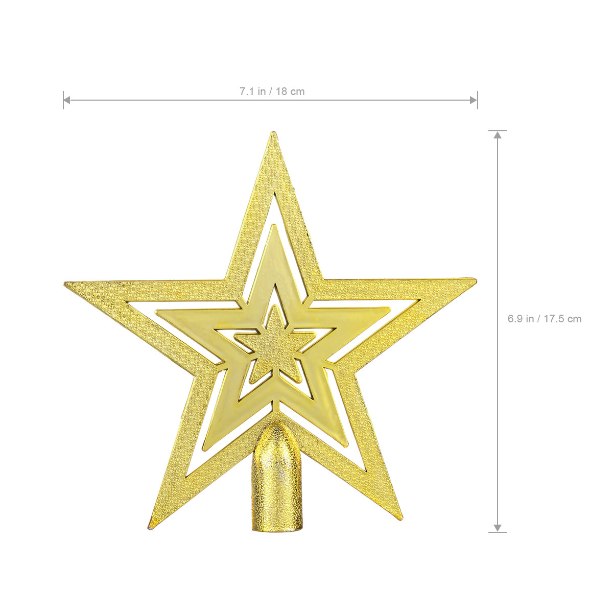 20Cm Christmas Star Topper Mad - Star Tree Topper 评论和价格
