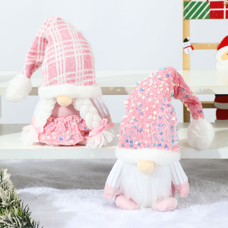 Christmas Gnome Plush Decorati - Santa Hat Plush 评论和价格