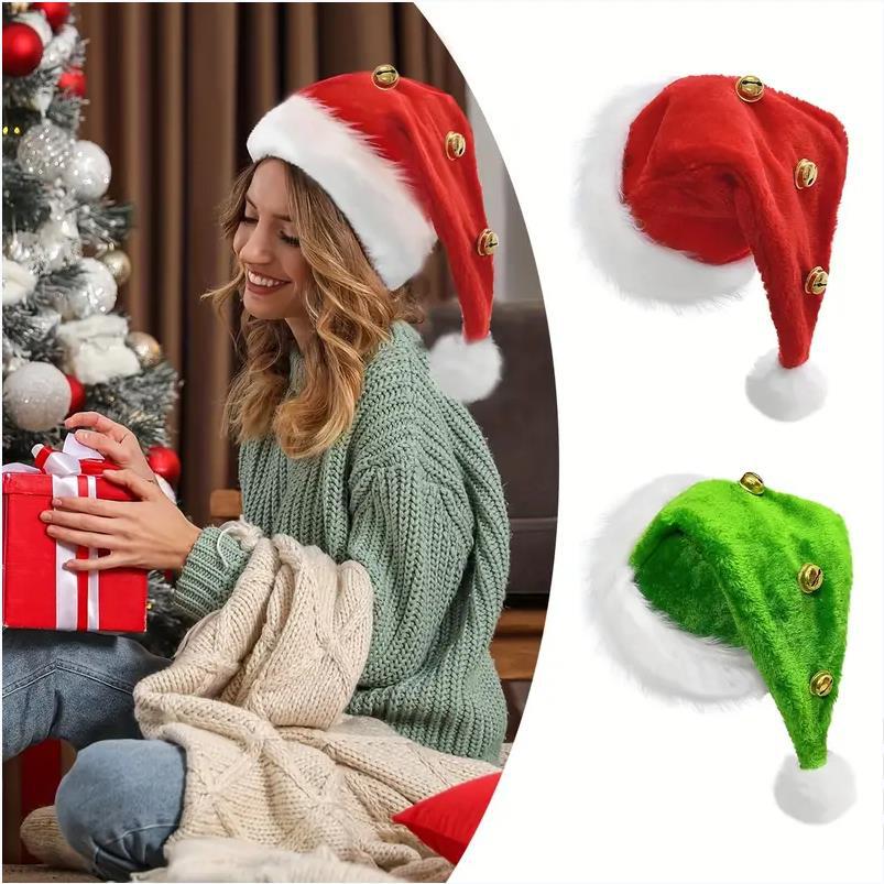 Christmas Santa Long Plush Hat - Santa Hat Plush 评论和价格
