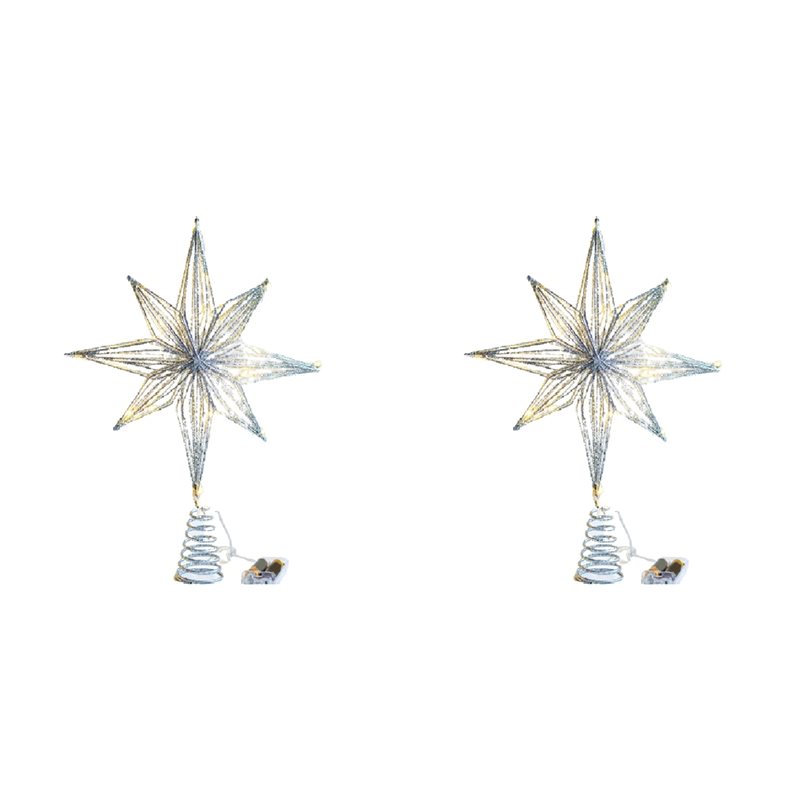 【LAST CHANCE】2X Christmas Tree - Star Tree Topper 评论和价格
