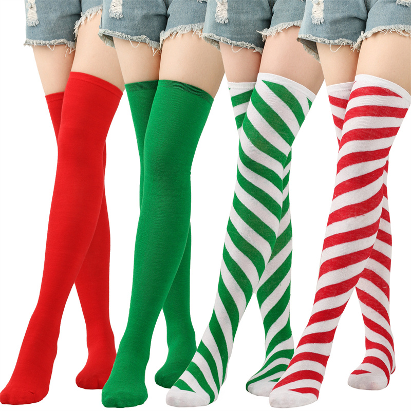 Women Over Knee Socks Christma - Christmas Stocking Hanging 评论和价格
