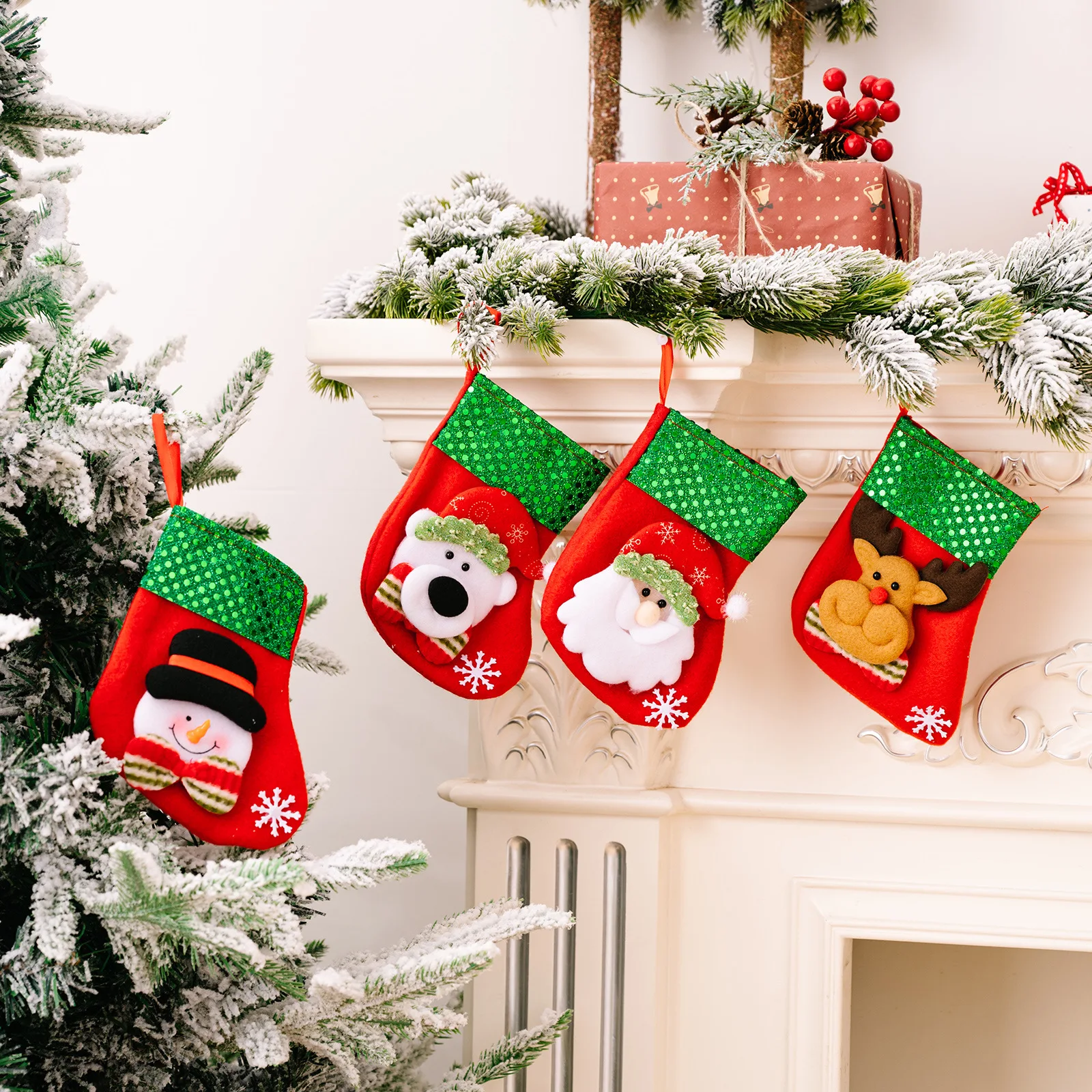Christmas Stocking Sock Xmas G - Christmas Stocking Hanging 评论和价格