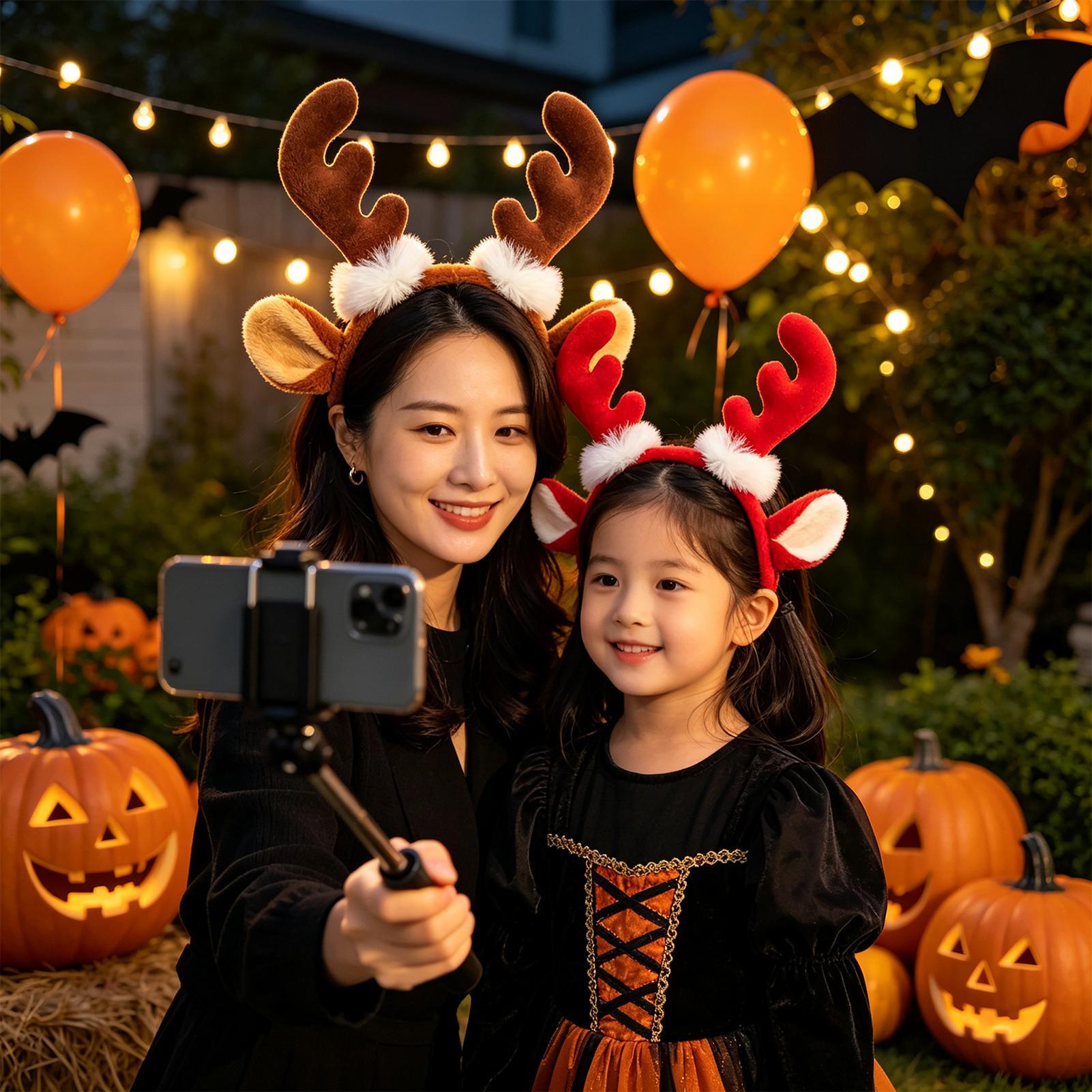 Christmas Reindeer Antlers Hea - Reindeer Antlers Headband 评论和价格